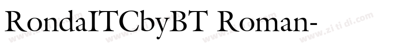 RondaITCbyBT Roman字体转换